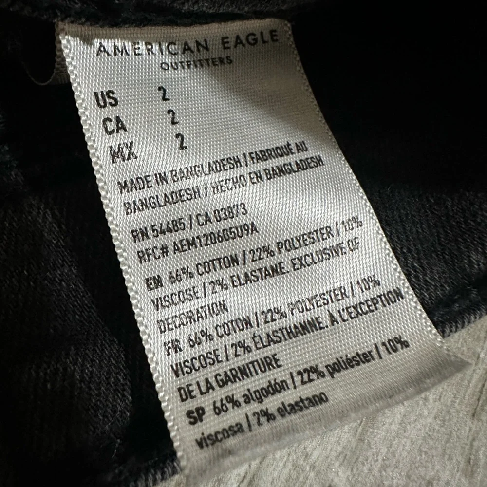 American Eagle Hi Rise Shortie jean shorts